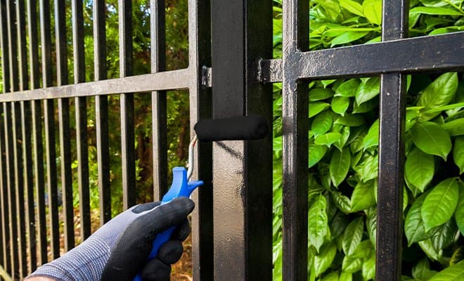 Security Fence Painting